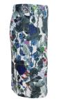 Colorful Printed Ladies Fashion Skirts Slim Fit Pencil Skirt With Invisible