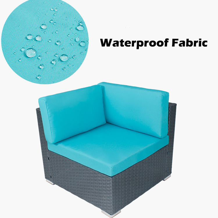 Outdoor Indoor Patio Garden Balcony Pool Furniture Woven Rattan Sectional Modular Set