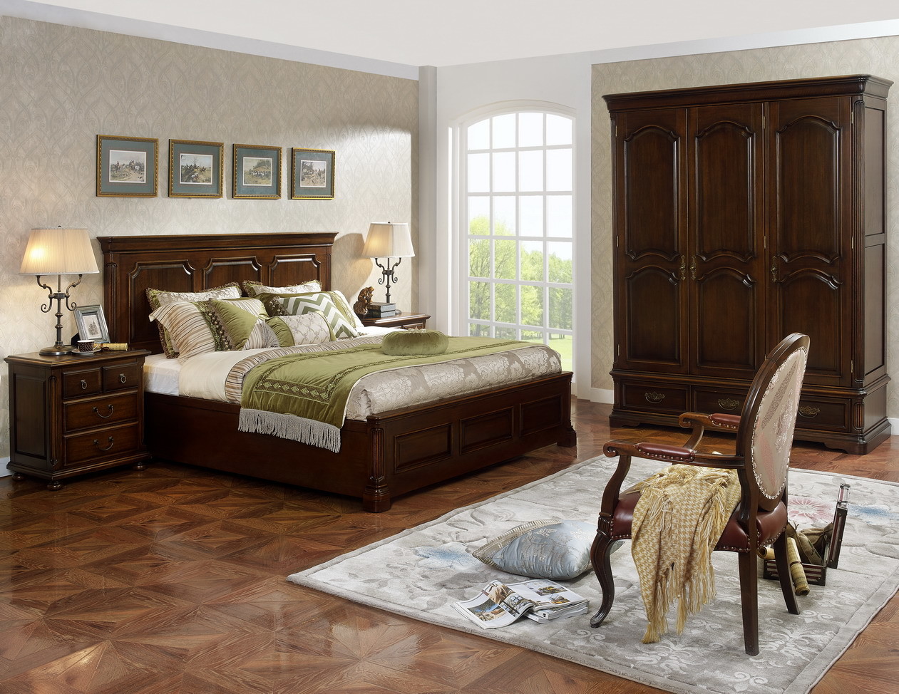 Home Office Study room furniture American style Big Bookcase Cabinet with Display chest can L shape for corner wall case