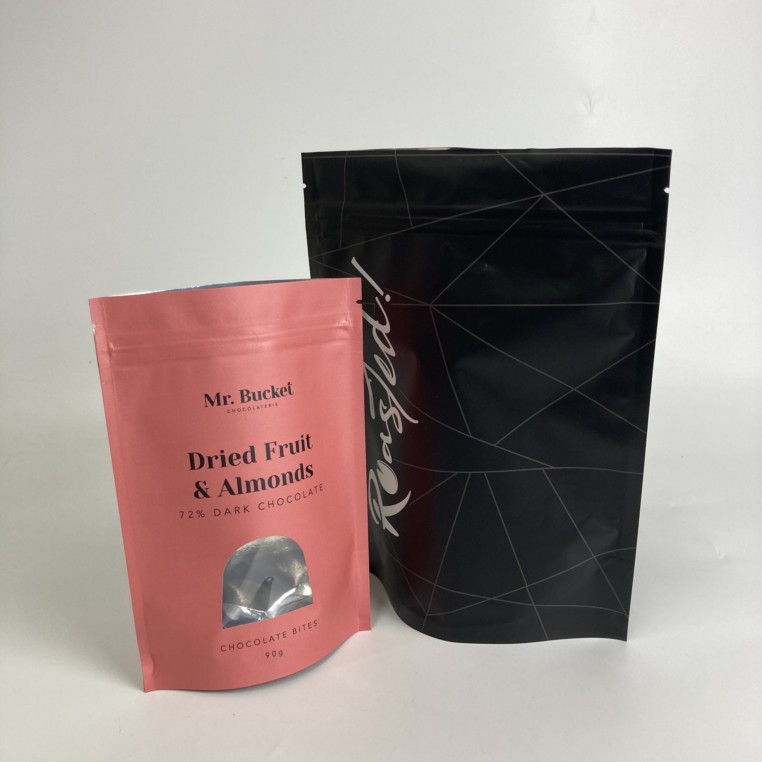Chocolate Snack Packaging Custom Stand Up Pouch ISO9001 Certificate