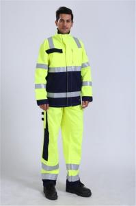 China EN20471 Hi Vis Work Jackets , 290gsm Fluorescent Work Jackets wholesale