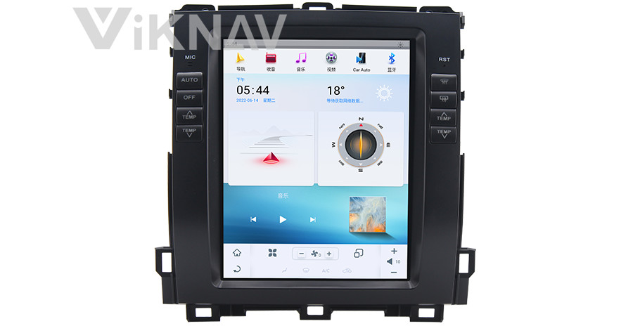 10.4 Inch Android Auto Stereo For 2002-2009 Toyota Prado Navigation GPS Multimedia DVD Player Wireless Carplay Wifi