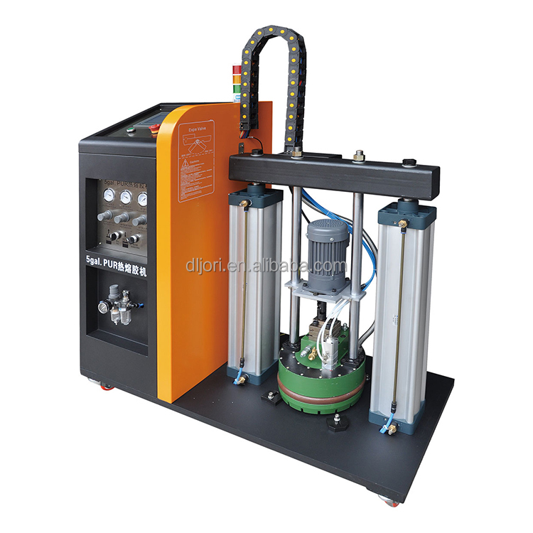 Five Gallon PUR Glue Applicator PLC Controlled Pur Hot Melt Glue Spreader Machine