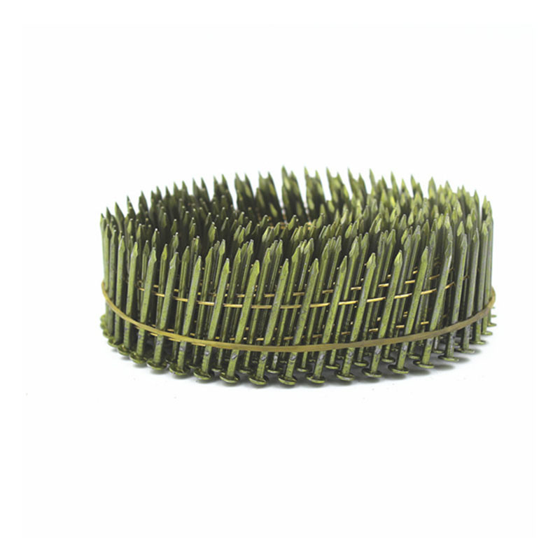 16 Degree Galvanized Wire Welded Coil Plain Nails Pcn-35