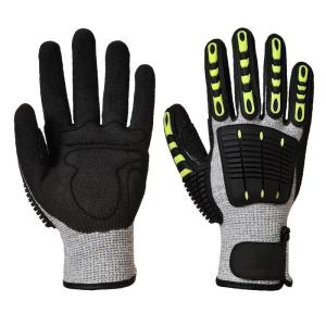 China Anti Cut Shock Proof Mechanics Impact Resistant Gloves TPR Back For Knucle Protection wholesale