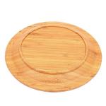 high quality round bamboo serving food tray for kitchen