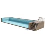 Easy to Install Anti-Uv 30 Years Clear Outdoor Acrylic Swimming Pool for Large