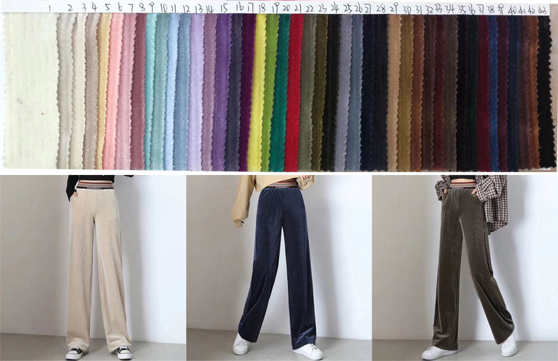 230-300gsm Striped Corduroy Velvet Fabric Velvet Upholstery Material