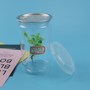 China 350ML Clear Shatterproof Plastic Food Jars For Dry Fruit wholesale
