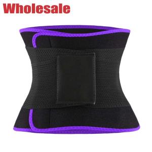 China Leather Label Waist Trimmer Belt 43.3 Inch Stomach Sweat Wrap wholesale