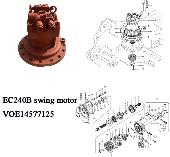 EC240B Swing Motor and Rotary Reduction Gear for Construction Excavator