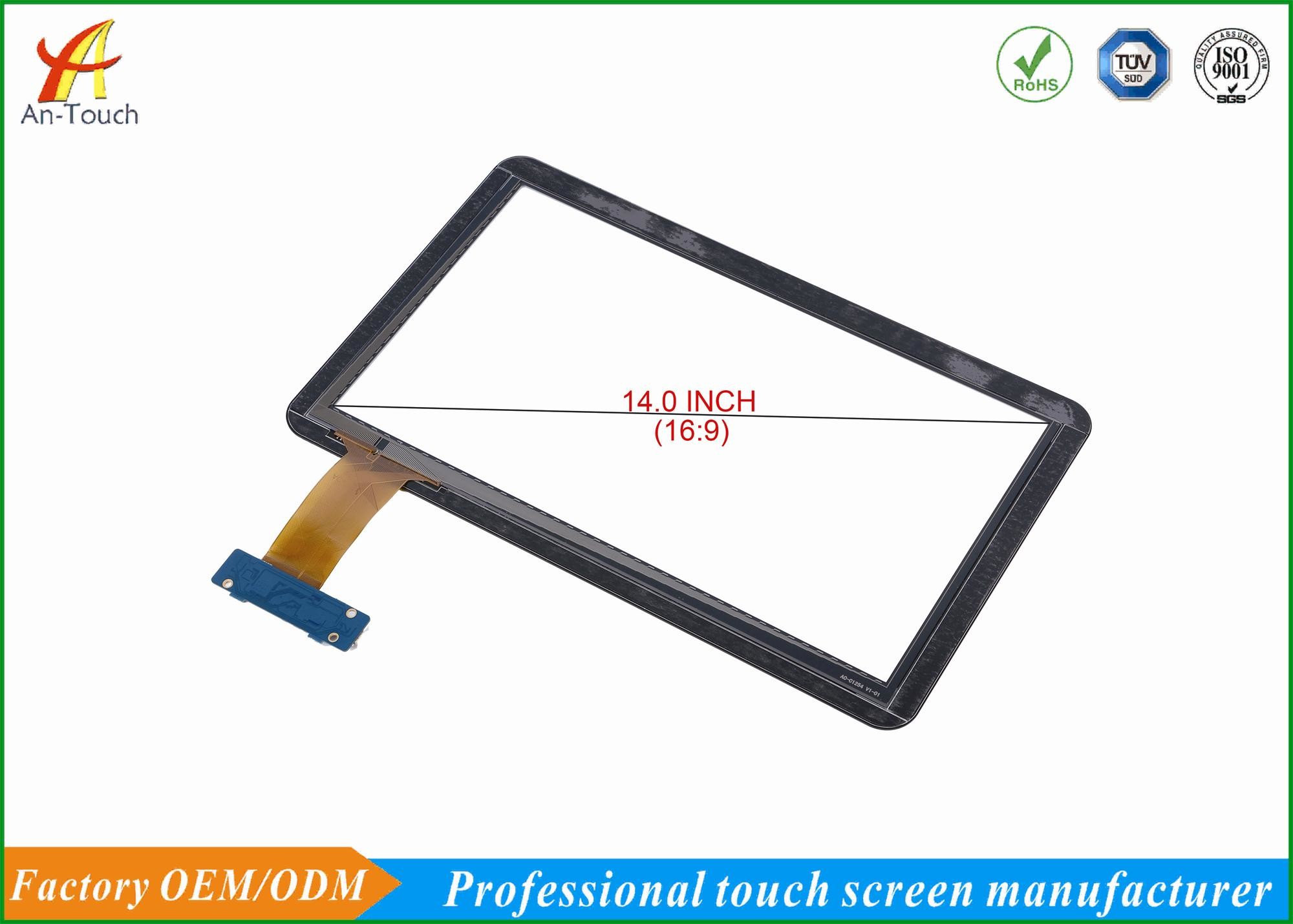 Free Driver USB Game Touch Screen Panel 14 Inch 86% Min Transmittance For Game Machine