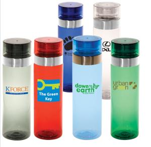 China BPA Free Tritan Water Bottle with metal around the cap wholesale