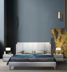 Luxury Hotel Bedroom Furniture Platform Wood Frame Bed With Storage