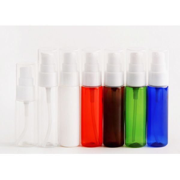 Colorfully Empty Pet Plastic Cosmetic Bottles Portable With Treatment Pump