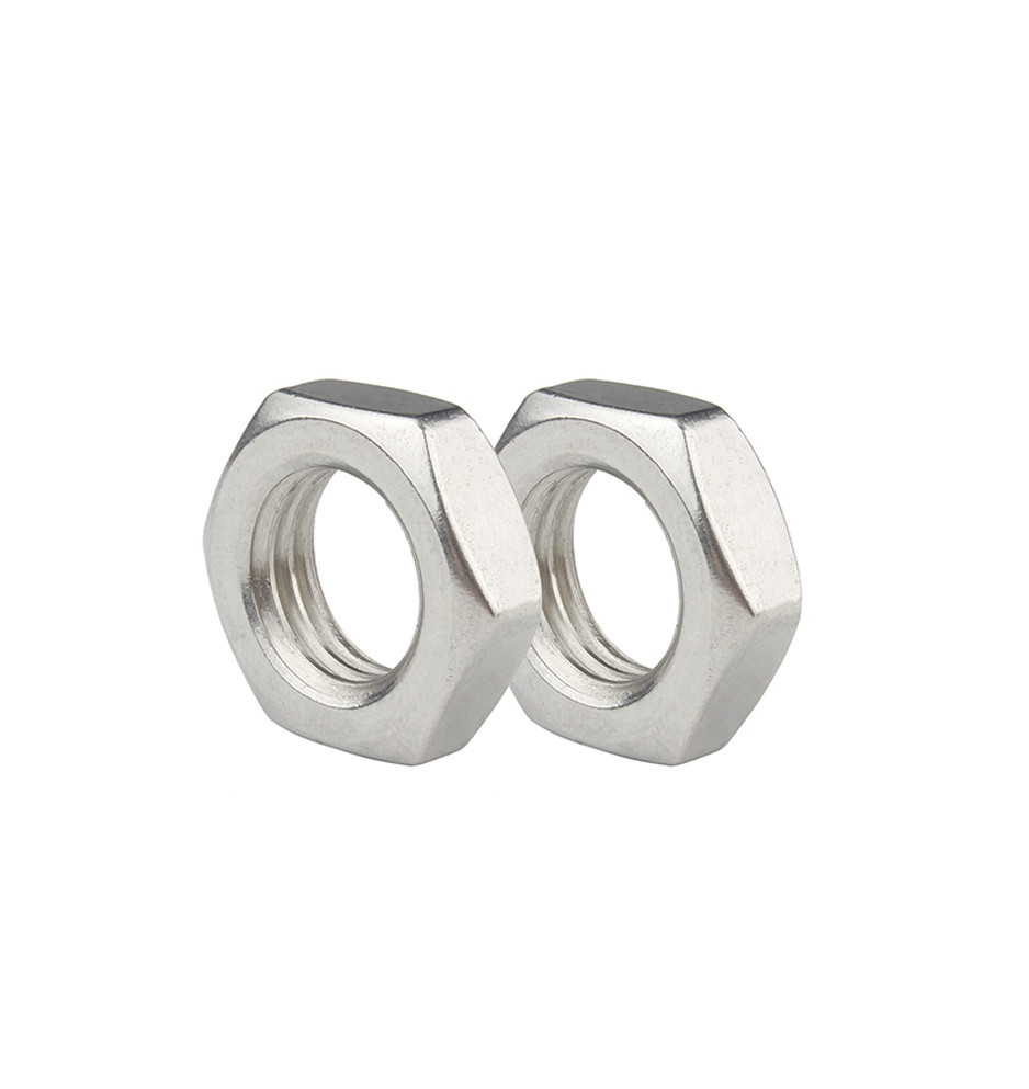 Stainless Steel 304 Customized Thin Nut Insert Din439 Chamfered Hex Thin Nuts