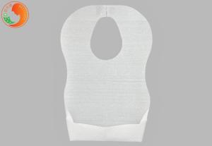 China White Disposable Baby Bibs With Pouch Biodegradable100% Pure Cotton Messy Free OEM ODM wholesale