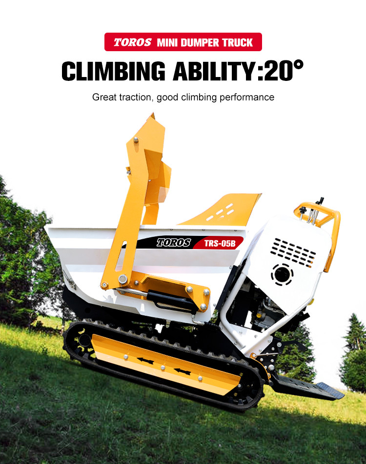 10-20t Stand Behind Tracked Mini Dumper For Construction And Mining