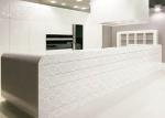 Fashion White Back Painted Glass 3mm Thickness For Wall Decoration / Furniture