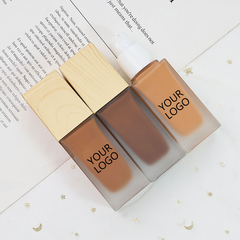 30 Colors Natural Full Coverage Matte Face Makeup Liquid Foundation Waterproof Private Label OEM for All Skin Foundation