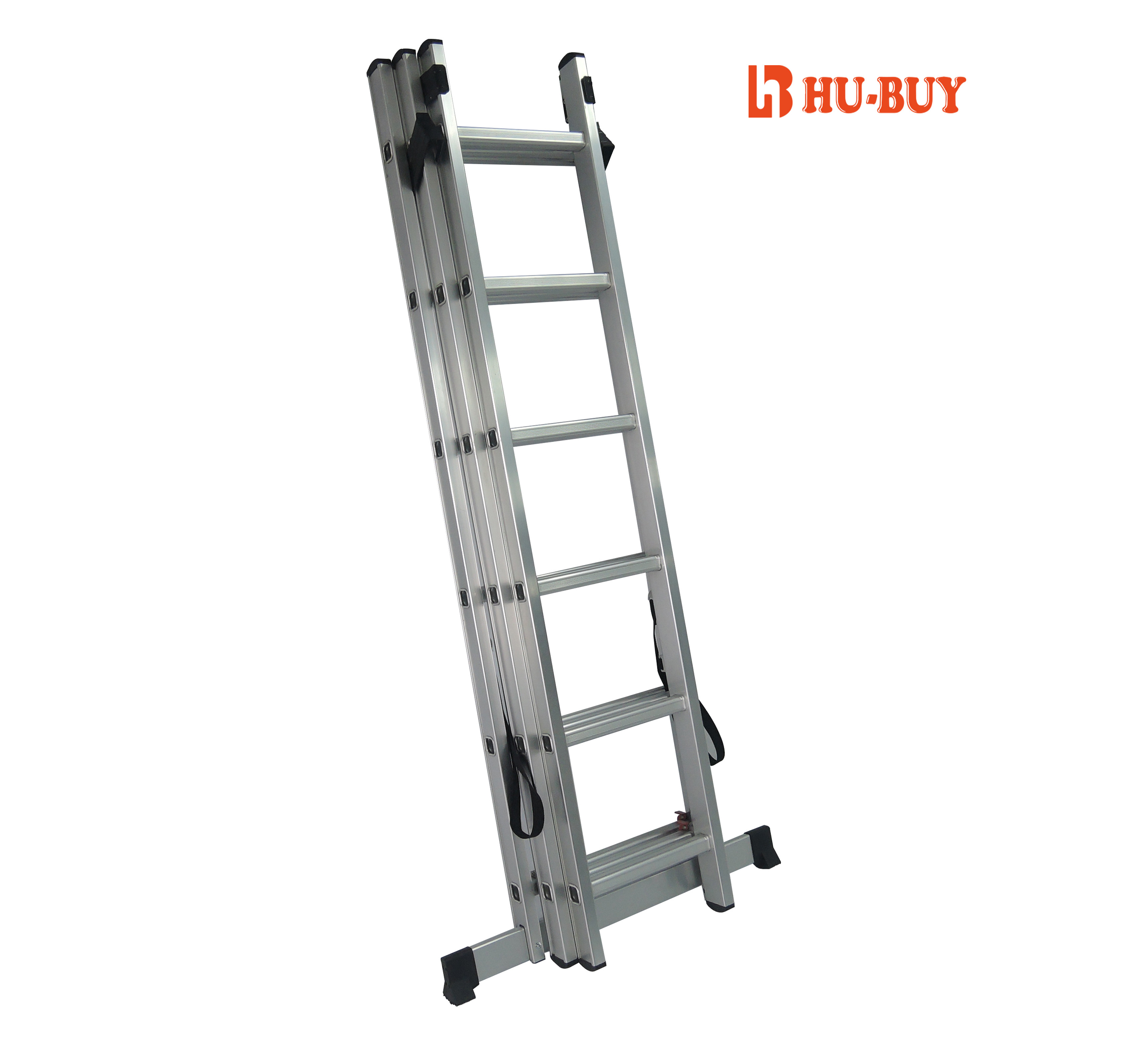 Professional Aluminum Extension Ladder 3x7 Anti Slip EN131 GS Certified