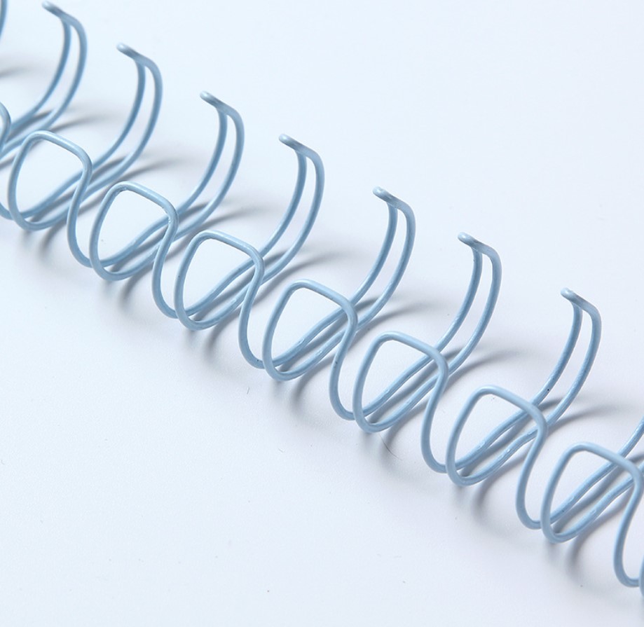Nylon Coated 0.25'' Metal Spiral Wire , A4 Bookbinding Twin Ring Wire