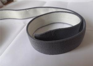 China Grey 4mm Polyester Elastic Webbing Tape wholesale