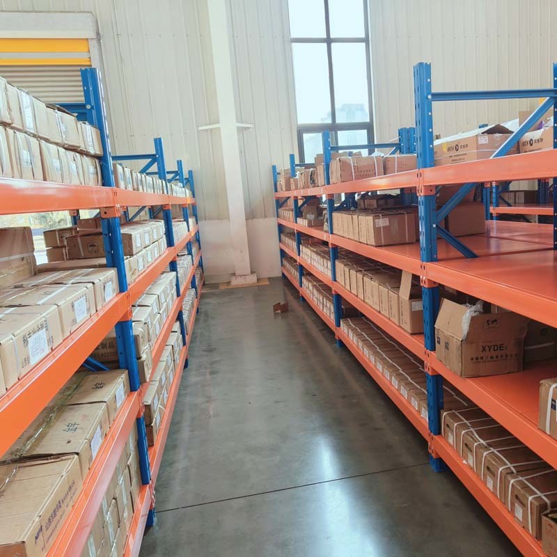 Orange Blue Adjustable Metal Boltless Industrial Shelving And Racks 5 Shelves