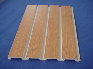 China 8 Feet 96&quot; X 3/4&quot; X 12&quot; PVC Slatwall Panels / Interior Wall Panels For Laundry wholesale