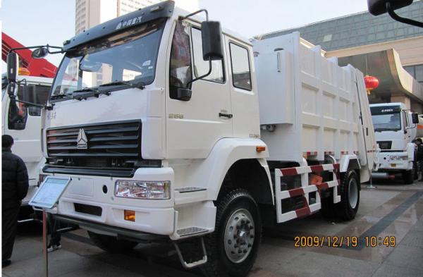 Sanitation Garbage Compactor Truck 14 to 16 cbm 6X4 , Waste Collection Trucks