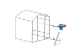 Ventilation Greenhouse Accessories , Greenhouse Film Wind Up Motor