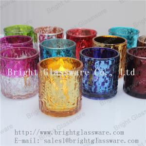 China hot sale decorative tea light glass candle holder supply wholesale