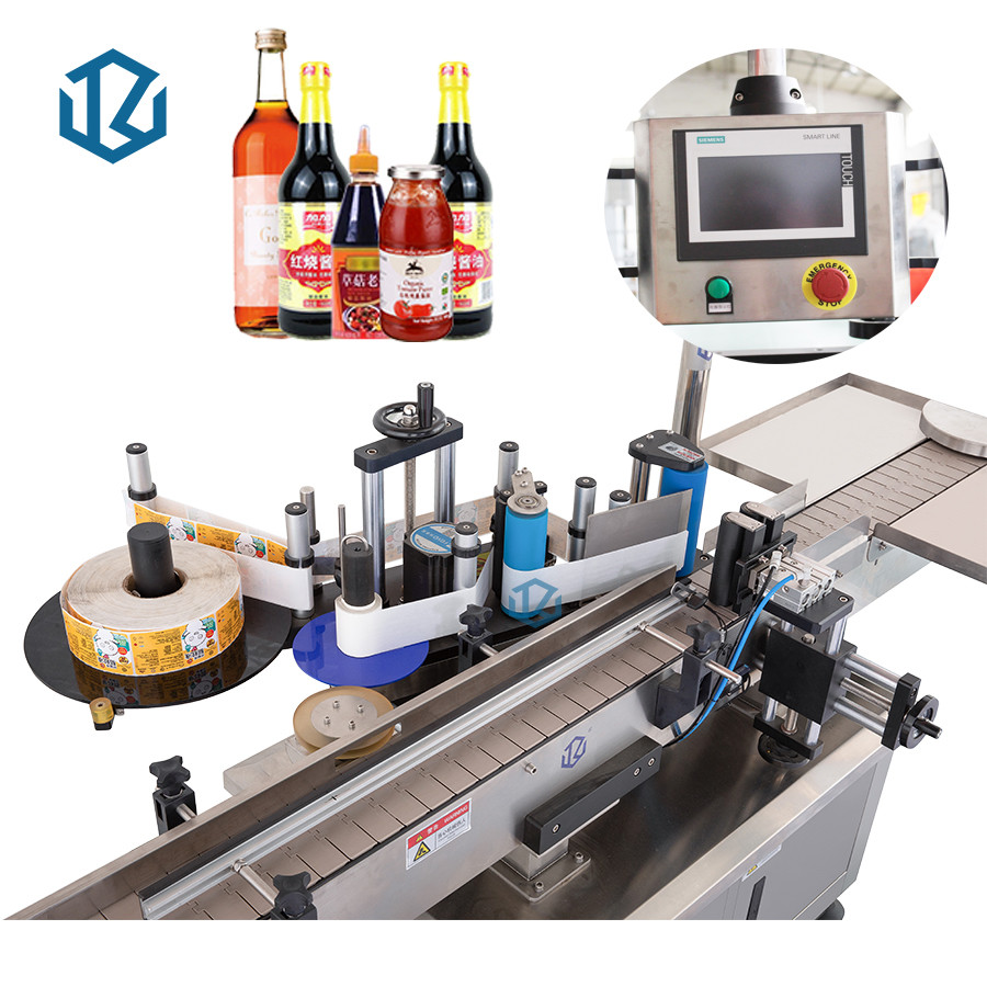 5000 Pcs / Hour Automatic Sticker Label Machine For Glass Plastic Bottle Easy To Operate