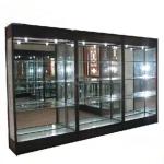 Glass Custom Retail Display Cabinets Small Tobacco Store Lockable Smoke Shop