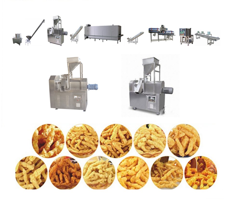Puffed Corn Snacks Making Machine Automatic 4500KG 1500*2000*3000mm