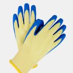 10 Gauge A2 Pure Aramid Fire Resistant Gloves Crinkle Latex Coated Safety Gloves