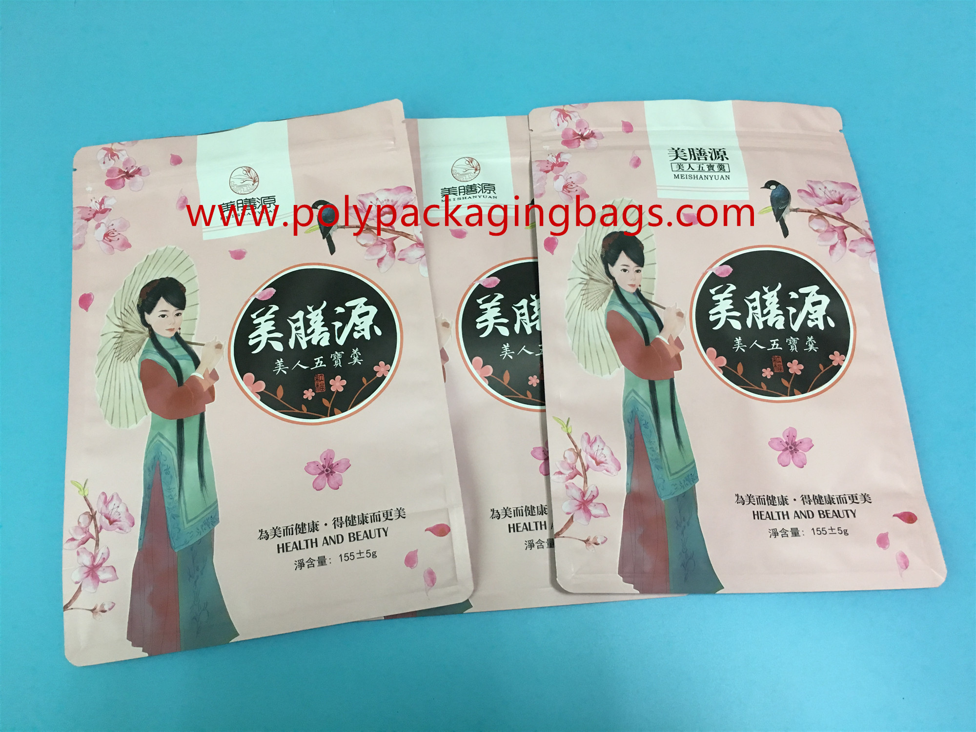 Aluminum Foil Zipper Lock Bag For Coffee / Seed / Cosmetic Packaging