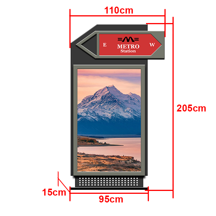 2019 best selling led advertising light box signage display stand with factory price