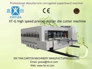 China Four Color Topping Precision Alloy Steel Corrugated Paperboard Carton Making Machine 0.5mm wholesale