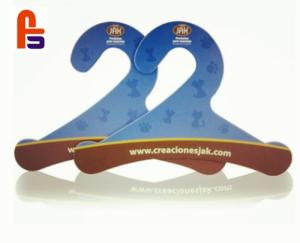 China 100% Recyclable Custom Cardboard Hangers Pants Trousers Laminated With Clips wholesale