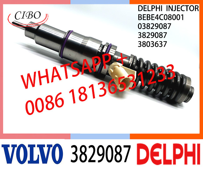 Common Rail Fuel Diesel Injector BEBE4C08001 03829087 3803637 3829087 E1 for VOL TRUCK 16 LITRE INDUSTRIAL
