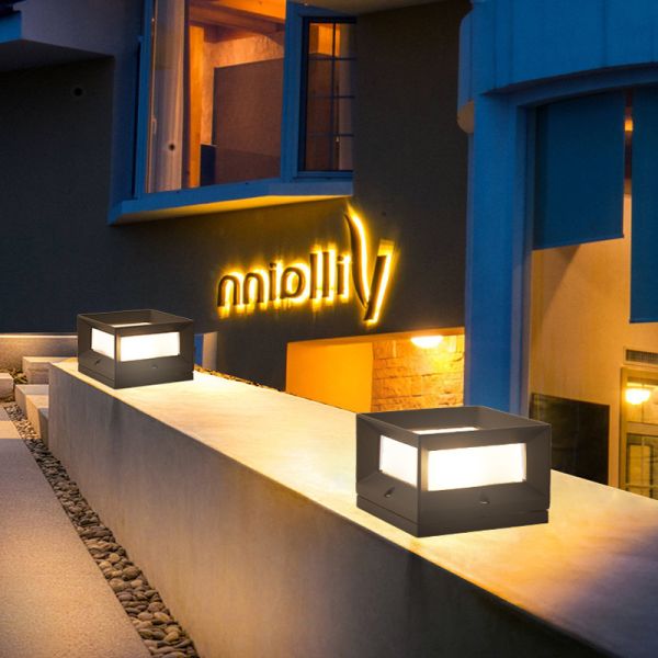 JYLIGHTING Outdoor Courtyard Garden Landscape Park Villa Wall Lawn Lamp LED Pillar Light with E27 Base IP65 Modern Wall Light