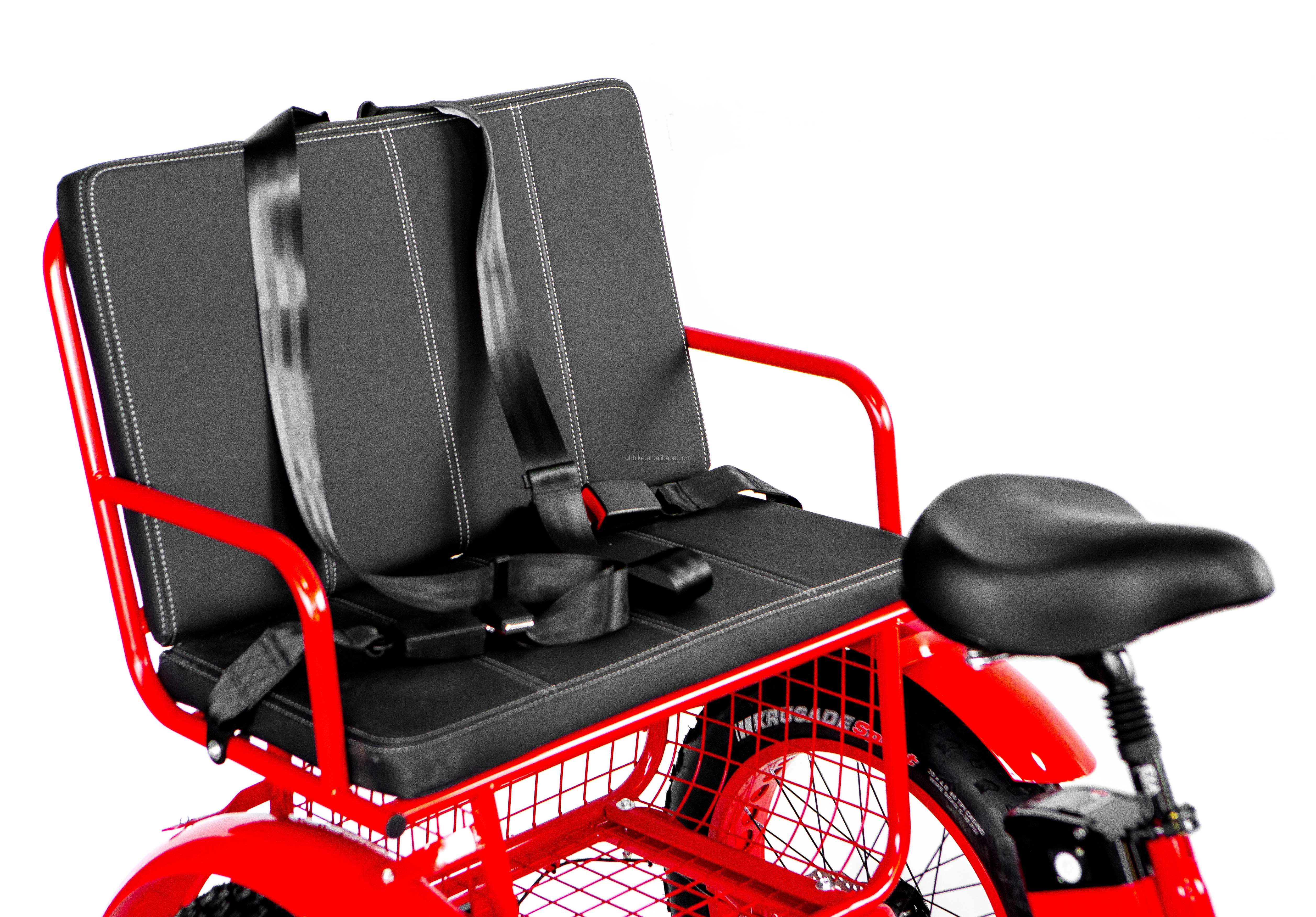 48V21AH Battery CE USA Market 750W 8FUN Front Motor 24-20inch 3 Wheels Fat Tire Electric Rickshaw