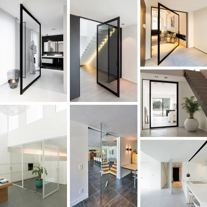 Luxurious Manufacturing Modern Residential Design Front Pivot Door High Quality Aluminum Door Designs Exterior Main Entry Door