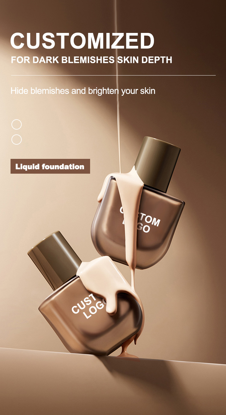 OEM ODM Waterproof Makeup Foundation and Concealer Full Coverage Organic Original Tinted Moisturizer Water Dark Skin Foundation