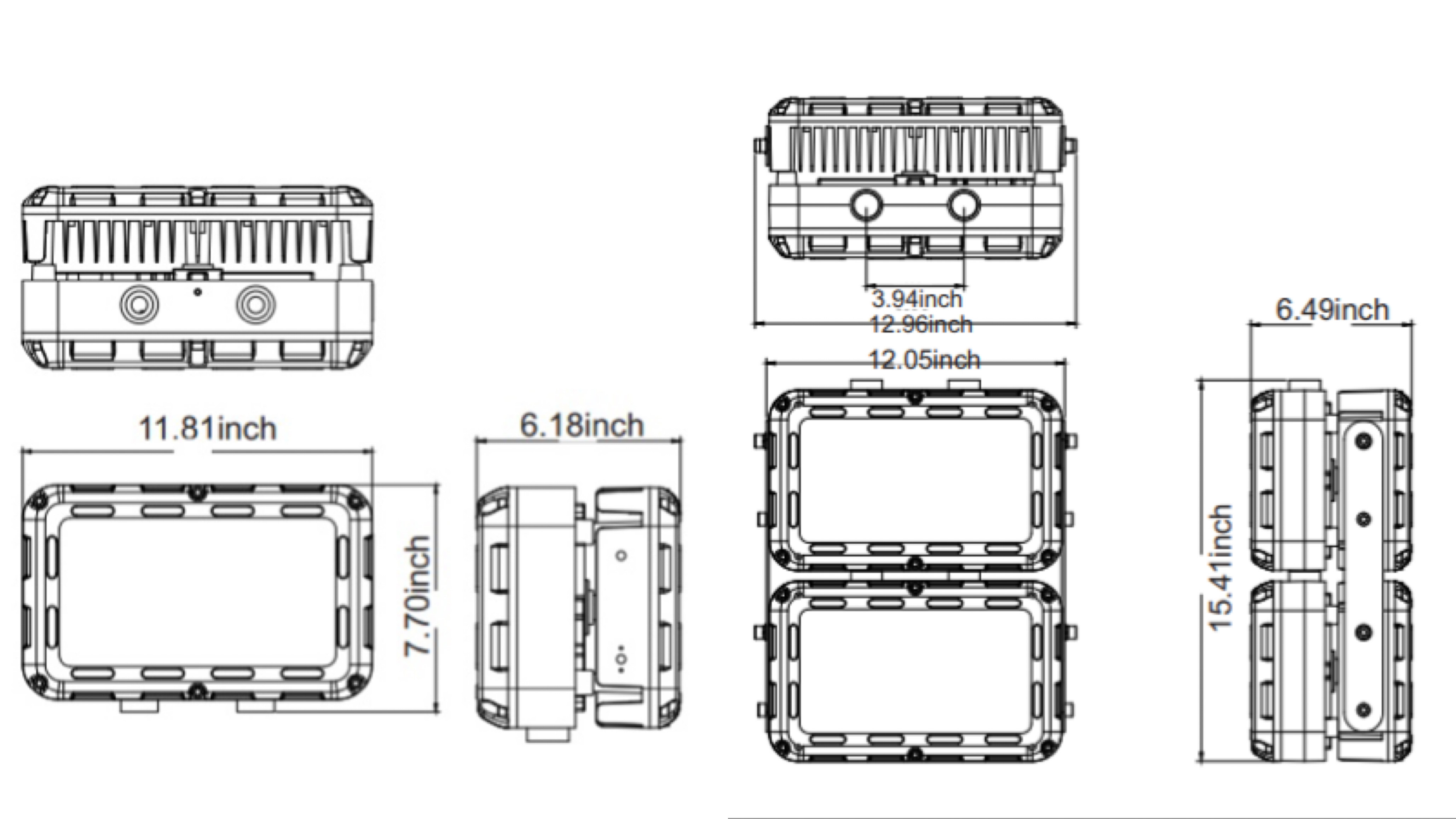 10-140W Explosion Proof LED Lights IP66 IP67 40W 70W 80W 140W