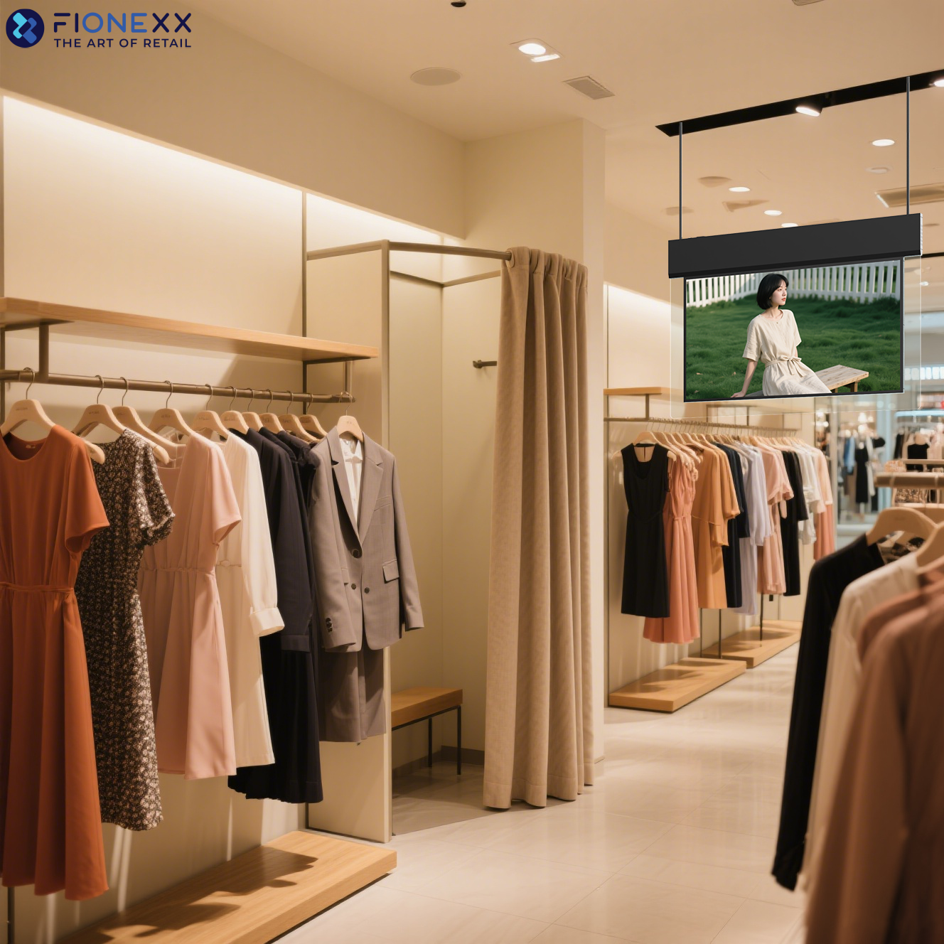 Ultra Slim Dual Sided Hanging Display 43 Inch Landscape Display 700nits+700nits Dual-Sided High-Definition Display Screen
