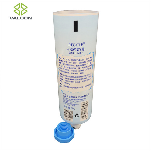 60 ML Diameter 30 MM Tube Packaging With Blue Octagonal Cap For Hand Cream