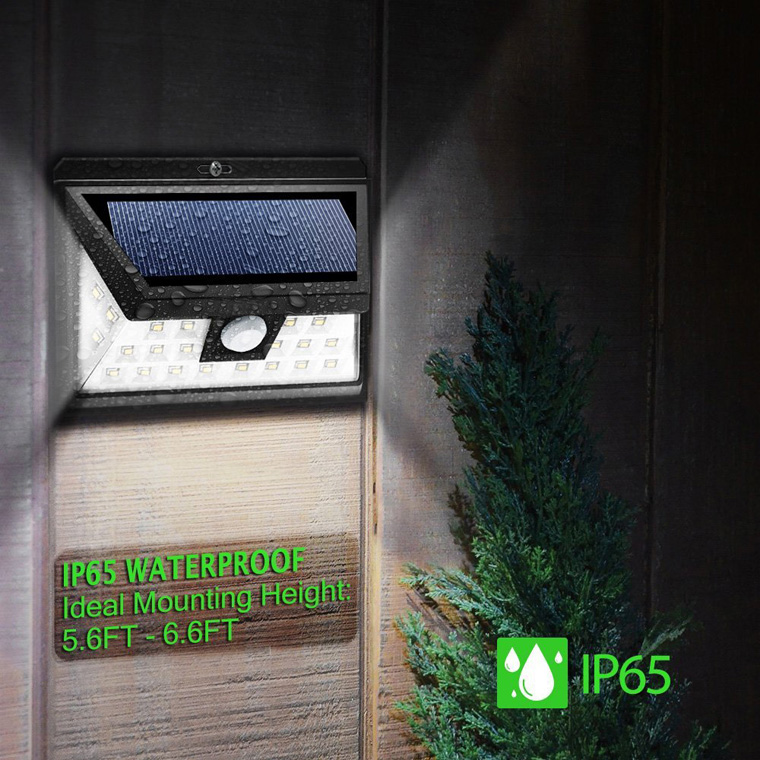 10-12LM 24 Led Outdoor Motion Sensor Solar Lights / 3.2-3.4V Solar Pir Garden Lights