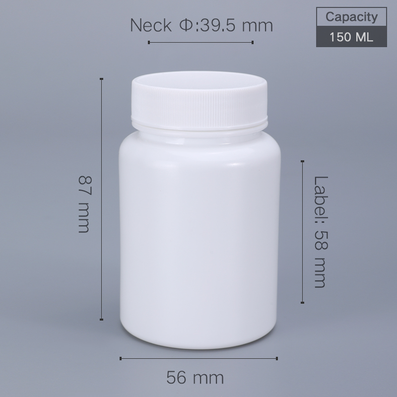 Plastic Screw Cap 100ml Bottle for Pill Capsule Tablet Storage UMETASS HDPE Material